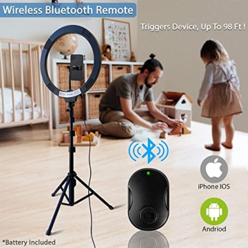Fugetek 12" Selfie Ring Light with 68" Tripod Stand