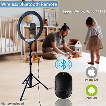 Fugetek 12" Selfie Ring Light with 68" Tripod Stand