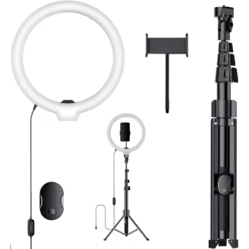 Fugetek 12" Selfie Ring Light with 68" Tripod Stand
