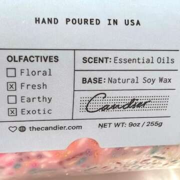 Candier Congrats Candle by Ryan Porter, 9oz | Congratulations Candle | Fragranced Soy Candle Pink