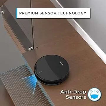 iHome AutoVac 2-in-1 Robot Vacuum and Mop Enabled with Mapping HomeMap Navigation,Ultra Strong Suction Power,HyperDrive Technology for Pet Hair,Hard Floor and Carpet,Alexa/Google and App Control,Eclipse Black,iHRV1