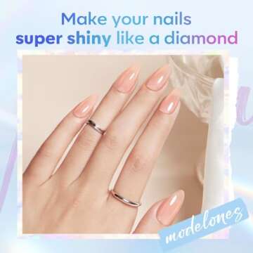 Modelones Super Shiny Gel Base Top Coat Set 15 ml