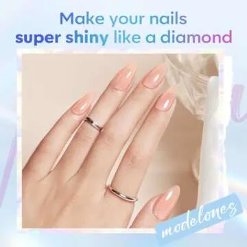 Modelones Super Shiny Gel Base Top Coat Set 15 ml