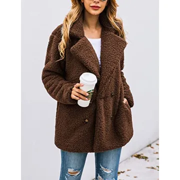 PRETTYGARDEN Cozy Sherpa Jacket for Stylish Warmth