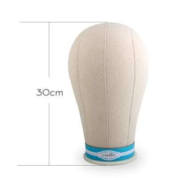Canvas Block Head 25 Inch for Wig Making and Styling