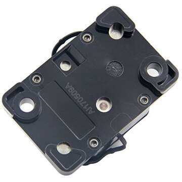 RKURCK 12V-48V DC 40 Amps Waterproof Circuit Breaker with Manual Reset for Marine Trolling Motors Boat ATV 40A