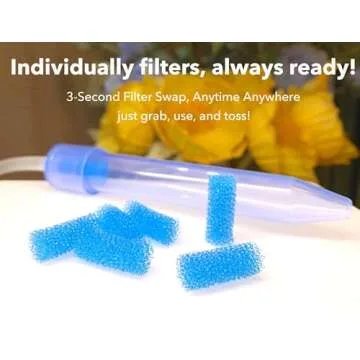 120-Pack of Premium Baby Nasal Aspirator Hygiene Filters, Replacement for NoseFrida Nasal Aspirator Filter, BPA, Phthalate & Latex Free