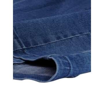 Stylish Allegra K Denim Vest for Women in Mid-Blue