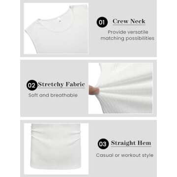 COOFANDY Men's Casual Tank Tops Pack Sleeveless T Shirts Fitted Knit Tanks Muscle Gym Tees#