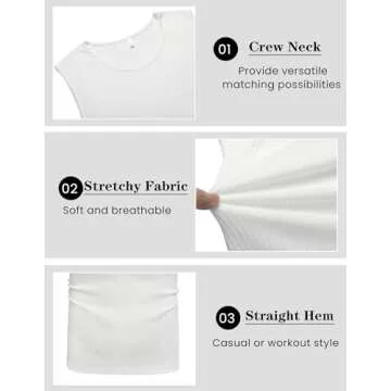 COOFANDY Men's Casual Tank Tops Pack Sleeveless T Shirts Fitted Knit Tanks Muscle Gym Tees#