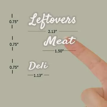 Mintitude Stylish Fridge Labels for Easy Organization