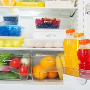 Mintitude Stylish Fridge Labels for Easy Organization