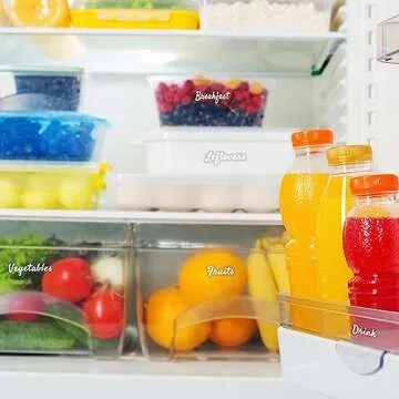 Mintitude Stylish Fridge Labels for Easy Organization