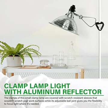Simple Deluxe Adjustable Clamp Lamp for Versatile Lighting