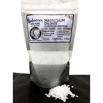 Dolotrex Cloruro de Magnesio - 100% Pure Magnesium Chloride, Food Grade, 300 Grams, Highly Absorbabl...
