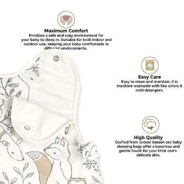 Crane Baby Blanket, Wearable Soft Cotton Baby Blanket for Boys and Girls 0-9 Months, Woodland Animal, 19”w x 30”h