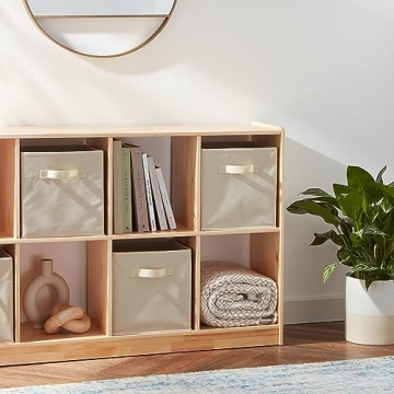 Amazon Basics Collapsible Fabric Storage Cubes Organizer 6-Pack