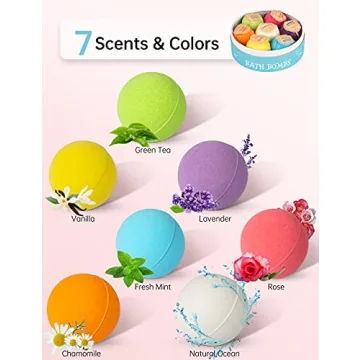 Handmade Aofmee Bath Bomb Set for Spa Relaxation and Gifts