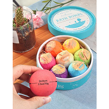 Handmade Aofmee Bath Bomb Set for Spa Relaxation and Gifts
