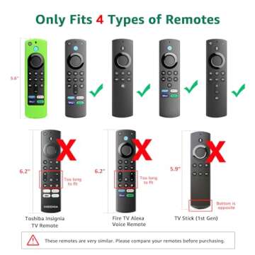(3Pack) Hilangsan Protective Remote Cover,Streaming Stick TV 4K Cover,Remote Cover for TV Stick (3rd...