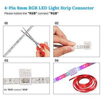 FISHBERG Waterproof 3528 SMD 120 LEDs Strip Lights Battery Operated 2M 6.6Ft Led Flexible Light Strip Crafts Lighting (Multicolor)