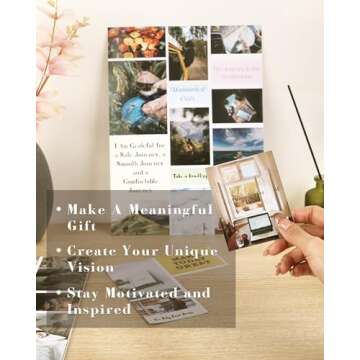 FOUNCY Vision Board Book - 1200+ Inspirational Images & Quotes