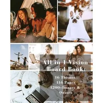 FOUNCY Vision Board Book - 1200+ Inspirational Images & Quotes