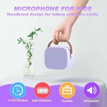 MEGUO Mini Karaoke Machine for Kids 4-15 - Fun Gifts