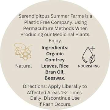 Happy Hens- All Purpose First Aid Poultry Balm. Organic Healing Ointment for Pecking Wounds/Sores, Frostbite, Mites, and Molting. Concentrated 2 oz. Tin Plastic Free Company.