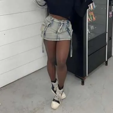 IMPREMEY Women's High Top Sneakers Lace Up PU Leather Shoes with Thick Soles and Zipper, Fashionable Walking Shoes