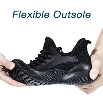 Akk Running Shoes for Men Sneakers - Lightweight Comfy Casual Memory Foam Workout Shoes for Walking Tennis Indoor Outdoor Black Size 6.5