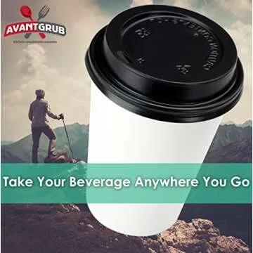 Eco-Friendly 12 Oz Paper Coffee Cups for Events and Cafes