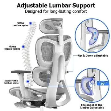 PatioMage Ergonomic Mesh Office Chair for Ultimate Comfort