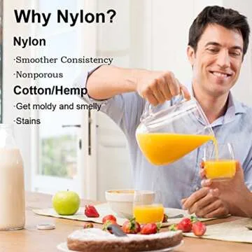 2-Pack Reusable Nut Milk Bags for Cold Brew and More