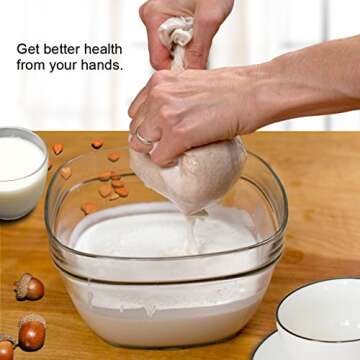 2-Pack Reusable Nut Milk Bags for Cold Brew and More