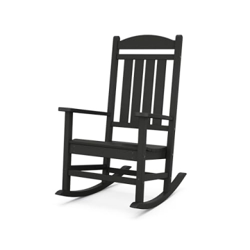 POLYWOOD R100BL Presidential Rocking Chair Outdoor Comfort