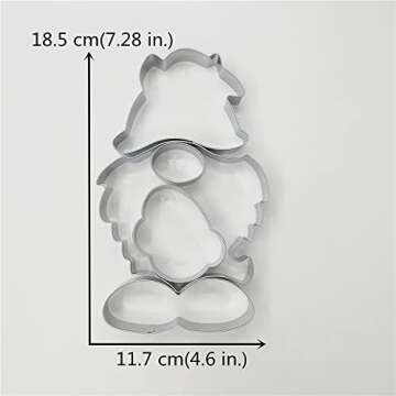 KENIAO Easter Gnome Puzzle Cookie Cutters, 7.3" Tall, 5 Pcs, Stainless Steel, by J.Cookies (Easter)