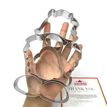 KENIAO Easter Gnome Puzzle Cookie Cutters, 7.3" Tall, 5 Pcs, Stainless Steel, by J.Cookies (Easter)