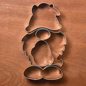 KENIAO Easter Gnome Puzzle Cookie Cutters, 7.3" Tall, 5 Pcs, Stainless Steel, by J.Cookies (Easter)