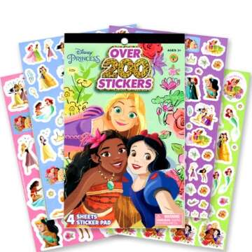 Disney Princess Coloring Book and Sticker Activity Set for Kids - Bundle with Princess Books, Princess Imagine Ink, Stickers, and More – Featuring Cinderella, Rapunzel, Ariel, Belle and More