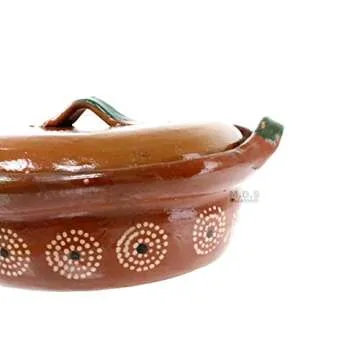 Handmade Cazuela De Barro 10" Artisan Pot