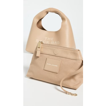 Marc Jacobs Leather Mini Sack Bag Camel for Stylish Women