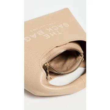 Marc Jacobs Leather Mini Sack Bag Camel for Stylish Women