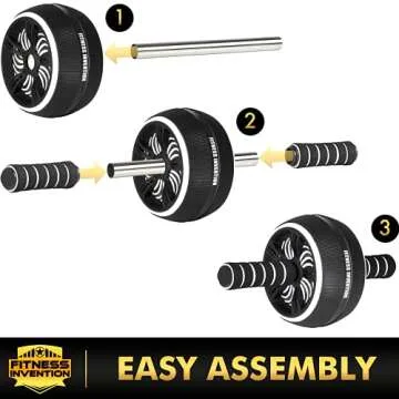 Ab Roller Wheel for Core Strength - 3-IN-1 Workout Gear