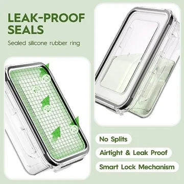 KEMETHY 36-Piece Food Storage Set - BPA-Free