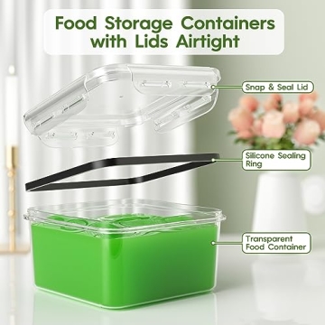 KEMETHY 36-Piece Food Storage Set - BPA-Free