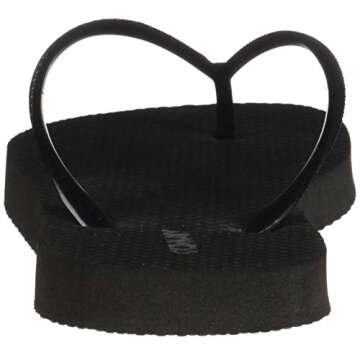 Old Navy Women Beach Summer Casual Flip Flop Sandals Black, 8