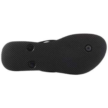 Old Navy Women Beach Summer Casual Flip Flop Sandals Black, 8