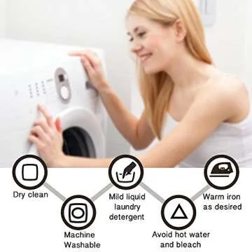 FAIRY HOUSE Durable Cotton Linen Square Decorative Throw Pillows Cushion Covers Cases Pillowcases for Sofa 18 x18 inch Set of 2-White Grid