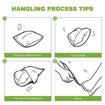 FAIRY HOUSE Durable Cotton Linen Square Decorative Throw Pillows Cushion Covers Cases Pillowcases for Sofa 18 x18 inch Set of 2-White Grid